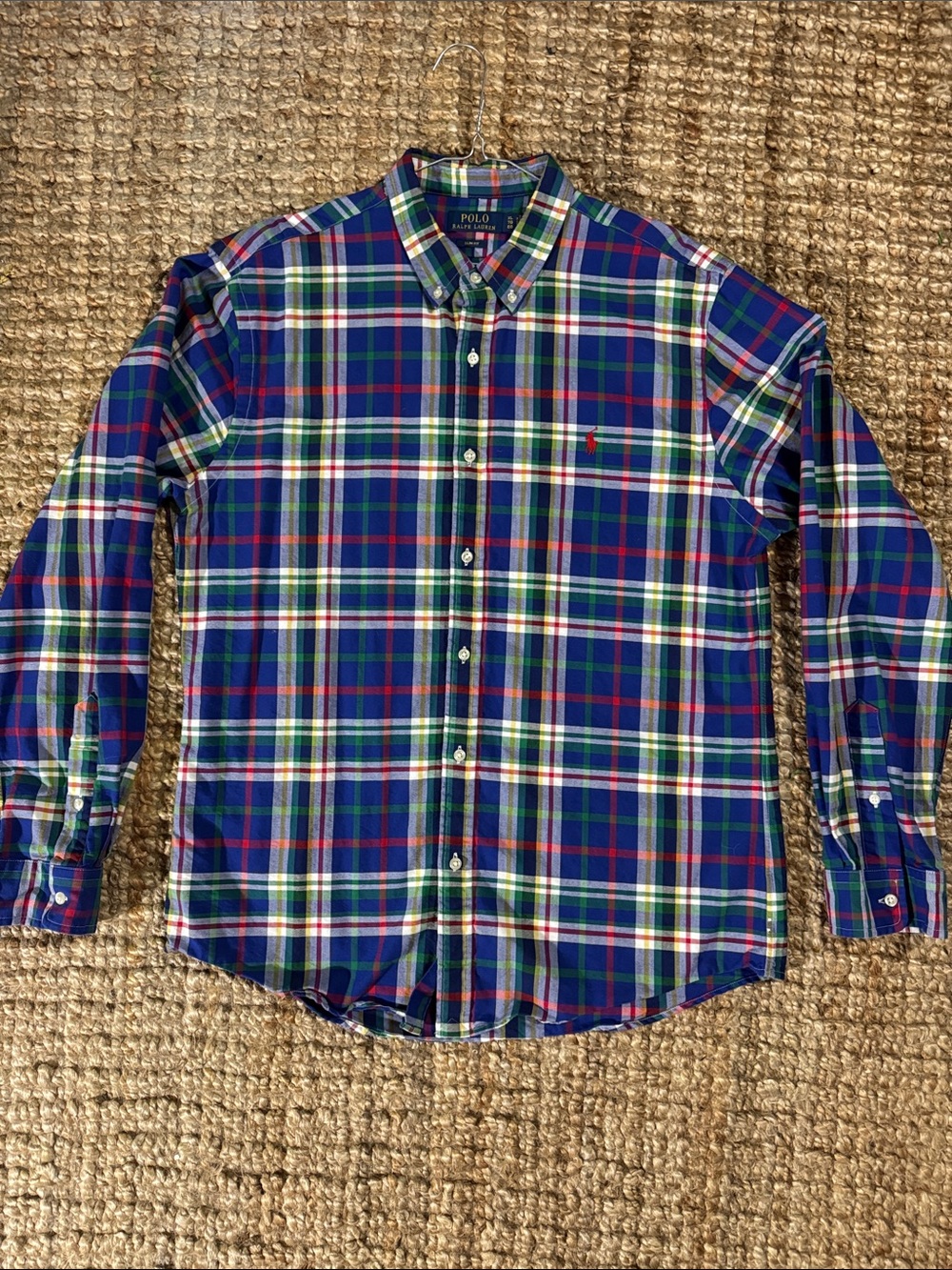 Polo by Ralph Lauren Multi-Color Plaid Button-Down Shirt. (Slim fit)